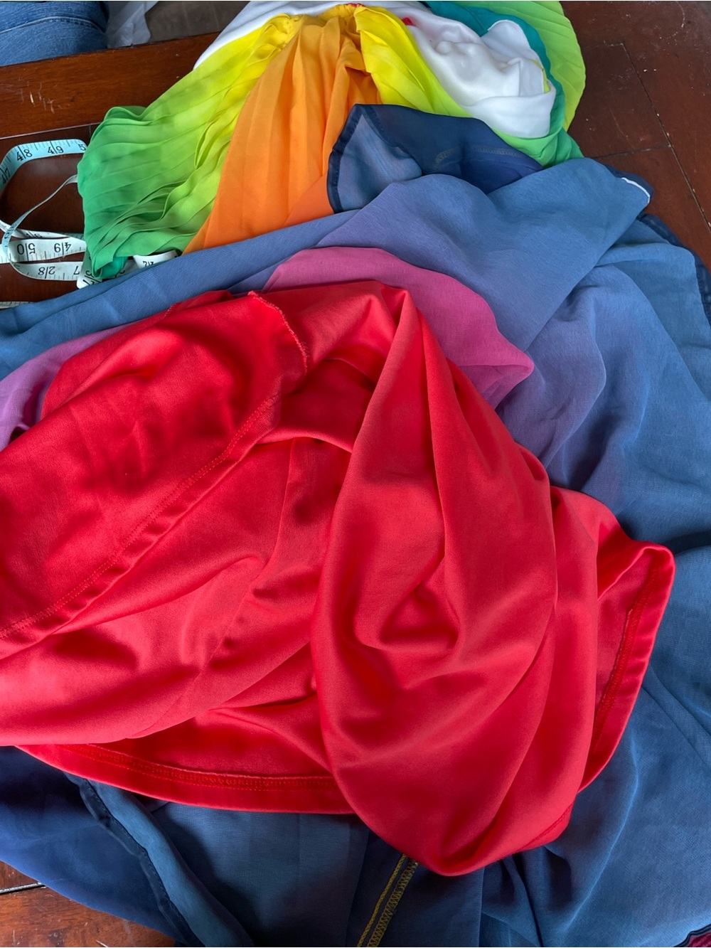 Rainbow Ombre Maxi Dress - Green to Purple - Picture 11 of 14